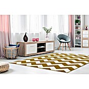 Kayoom Teppich mit Konturenschnitt Maroc (Elfenbein/Gold, 170 x 120 cm)
