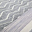 Kayoom Flachgewebeteppich Mirage (Grau/Violett, 230 x 160 cm)