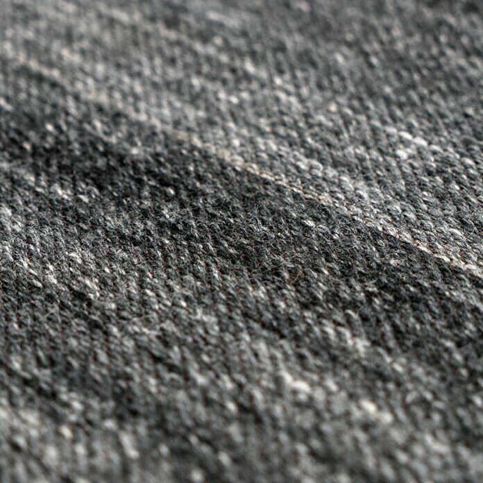 Kayoom Flachgewebeteppich Phönix (Anthrazit, 170 x 120 cm, 75 % Wolle, 20 % Baumwolle, 5 % Polyester)
