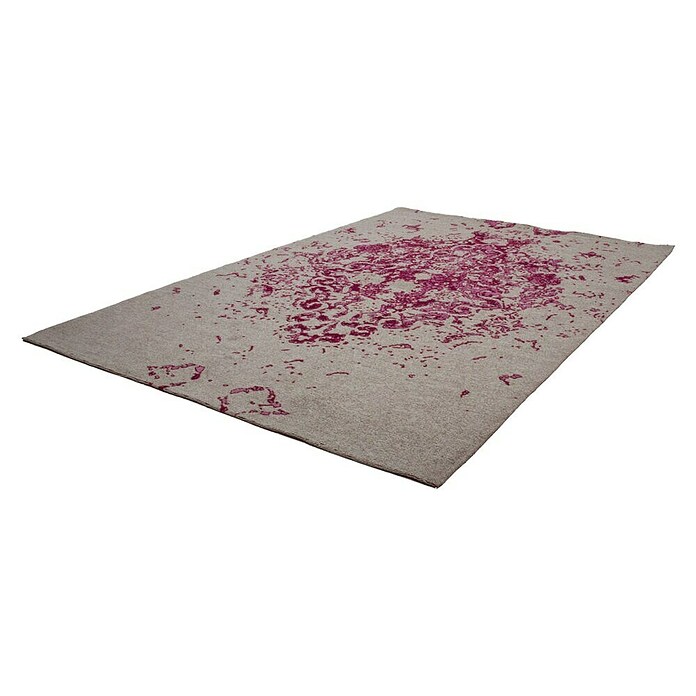 Kayoom Flachgewebeteppich Sitar (Elfenbein/Pink, 150 x 80 cm)