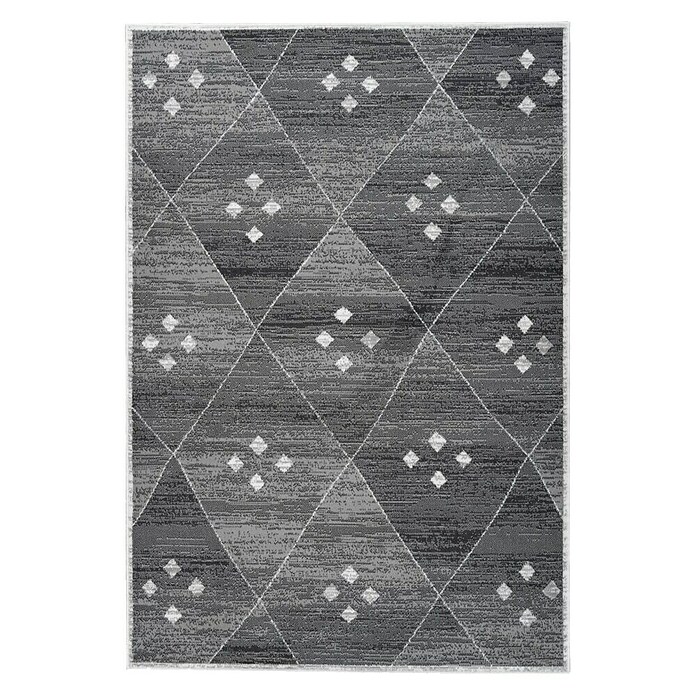 Kayoom Kurzflorteppich Vancouver (Grau, 290 x 200 cm)