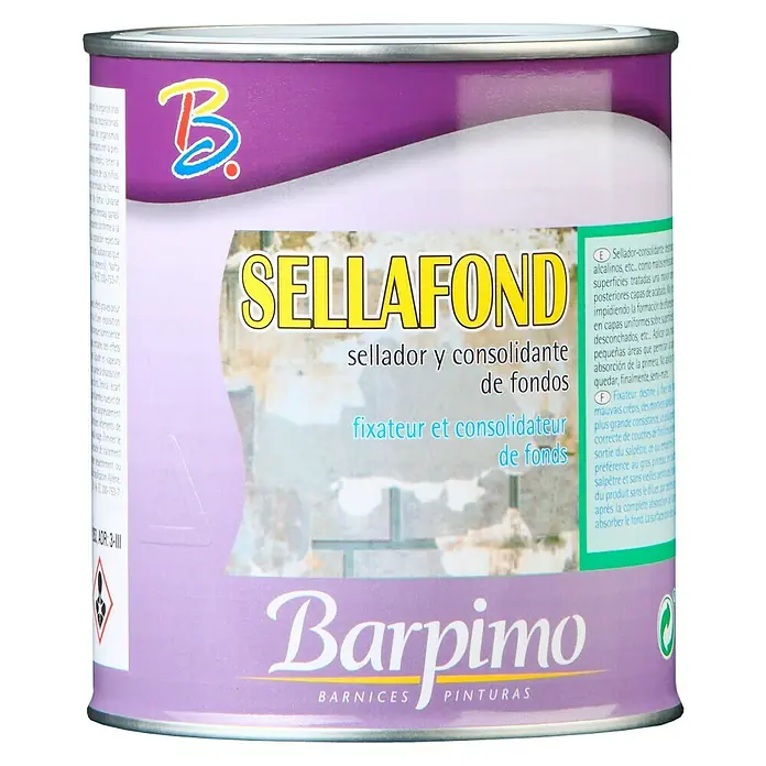Barpimo Sellador Sellafond - Transparente, 750 ml - Bote de imprimación Sella Fond.