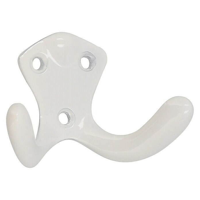 Siro Garderobna kuka  (Broj kuka: 2 Kom., D x Š x V: 7,2 x 4,7 x 3,2 cm, Bijele boje) | BAUHAUS