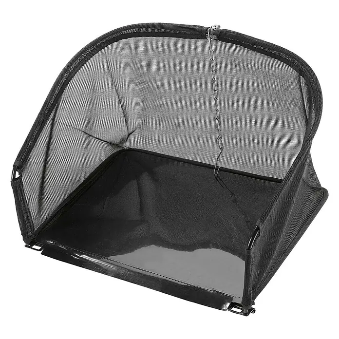 Stiga Grasfangkorb für Rasenmäher SCM 240 R - 18 l, Stiga Spindelmäher SCM 240 R - Ein Rasenmäher-Fangkorb aus schwarzem Netzmaterial und robustem Kunststoff für effizientes Grassammeln.