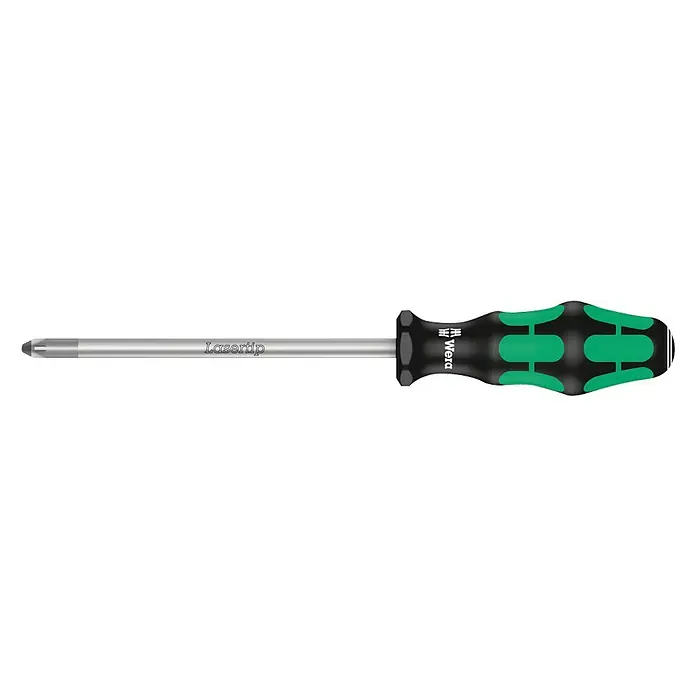 Wera Kraftform Plus Schraubendreher 355 - PZ 3, 150 mm - Wera Schraubendreher mit LaserTip für präzisen Halt. Ergonomischer Griff für komfortables Arbeiten.