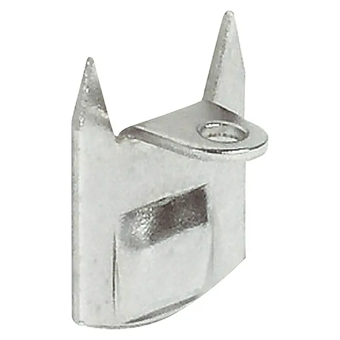 Suki Cierre de gancho - L x An x Al: 8,5 x 17 x 20,5 mm - Clip de fijación metálico con dos puntas afiladas y una arandela para facilitar su colocación. Perfecto para fijar objetos de forma segura.