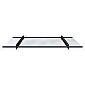Solid Elements Vordach Louisa (2.055 x 940 x 140 mm, Farbe Träger: Anthrazitgrau)