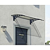 Palram Licht gebogen deurluifel (1.190 x 760 x 250 mm, Kleur drager: Antracietgrijs)