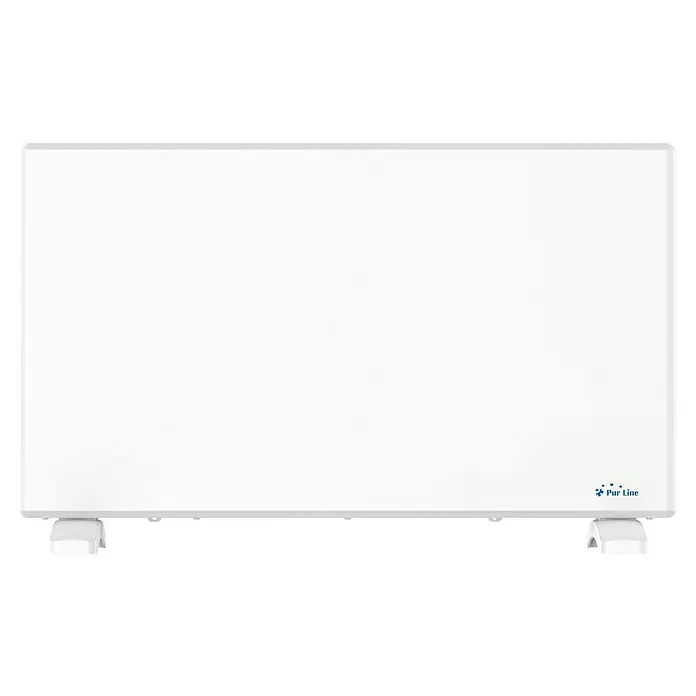 Purline Emisor térmico digital Panel S1500 - 1.500 W, Blanco, 8 x 70 x 40 cm - Un calefactor de convección Pur Line blanco y elegante con pies para uso doméstico. Diseño compacto para una fácil instalación.