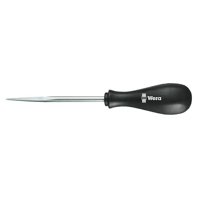 Wera Aufreiber 1428 - Klingenlänge: 107 mm - Wera Schraubendreher mit schlanker Klinge und ergonomischem Griff für präzises Arbeiten. Ideal für feine Schraubarbeiten und schwer zugängliche Stellen.