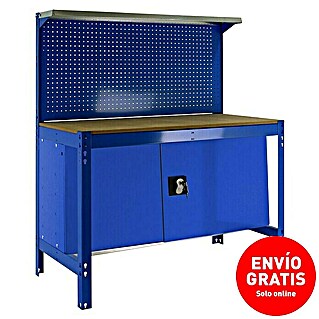 Simonrack Simonwork Banco de trabajo BT3 Cabinet (L x An x Al: 61 x 91 x 144,5 cm, Azul, Capacidad de carga: 750 kg)