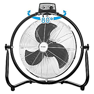 Proklima Podni ventilator (Srebrna-crna, 45 cm, 100 W, 5.340 m³/h)