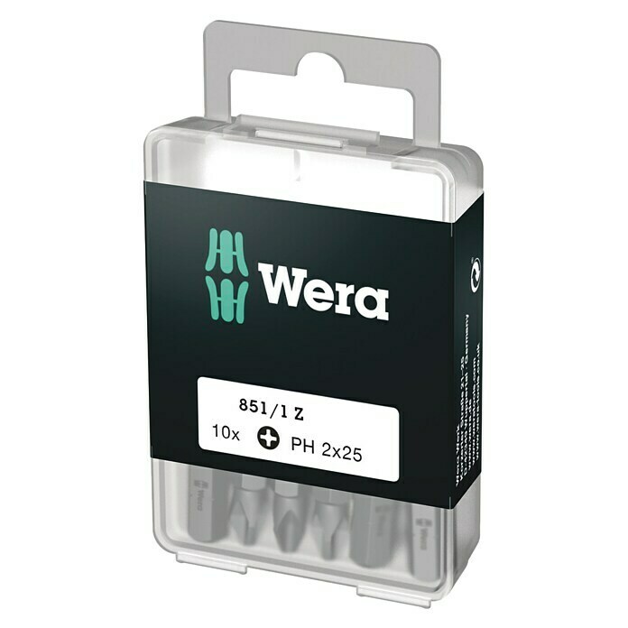 Wera Bit-Box 851/1PH 2, 10 -tlg. Front View