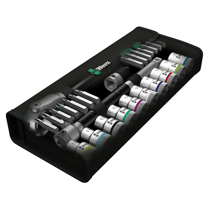 Wera Doppenset met ratel en inbussleutels Zyklop 8100 (½″, 28-delig)