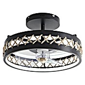 Purline Deckenventilator Ceily Rope (Schwarz, 50 cm, 52 W, Warmweiß) | BAUHAUS