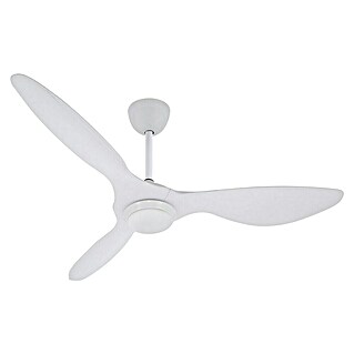 Purline Deckenventilator Helix White (Weiß, 132 cm, 35 W, Warmweiß)