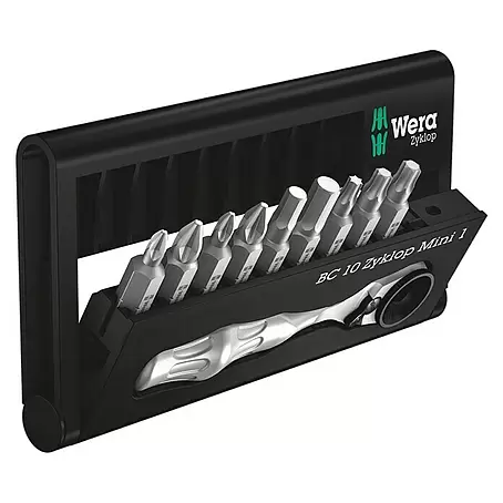 Wera Kraftform Kompakt Schrauberbit- & Ratschen-Set Zyklop Mini