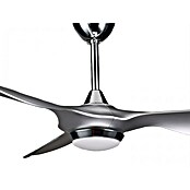 Purline Deckenventilator Helix Silver (Silber, 132 cm, 35 W, Warmweiß) | BAUHAUS