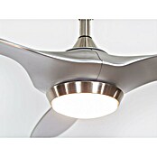 Purline Deckenventilator Helix Silver (Silber, 132 cm, 35 W, Warmweiß) | BAUHAUS