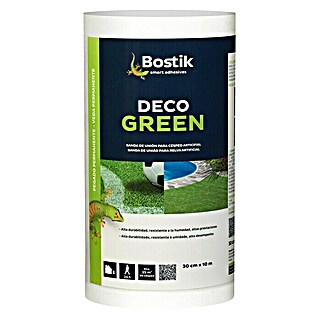 Bostik Banda de fijación Deco Green (100 m x 30 cm, Blanco, Césped)