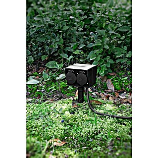 Voltomat Erdspieß-Steckdose (4-fach, Kabellänge: 5 m, IP44, 3.500 W, Höhe: 33,2 cm)