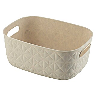 Curver Aufbewahrungsbox Softex (L x B x H: 27 x 19,3 x 11 cm, Kunststoff, Beige)