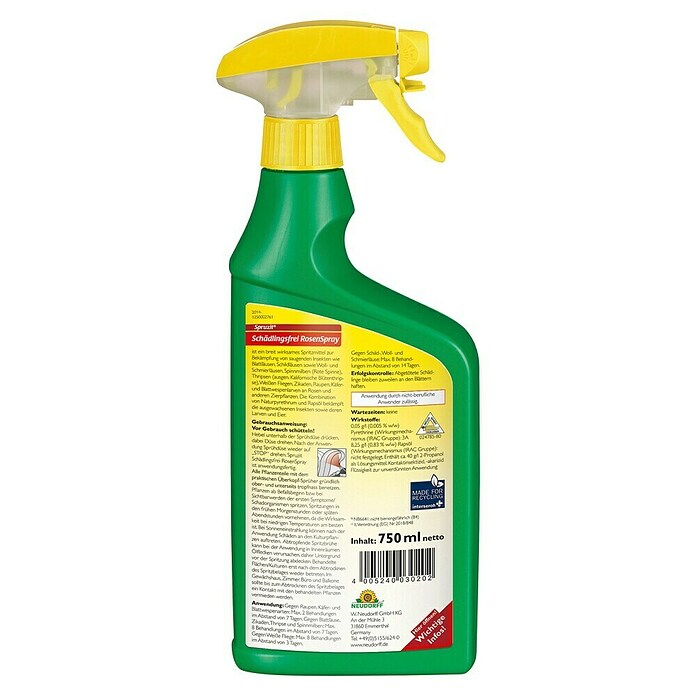 Neudorff Spruzit Schädlingsfrei RosenSpray AF (750 ml) | BAUHAUS