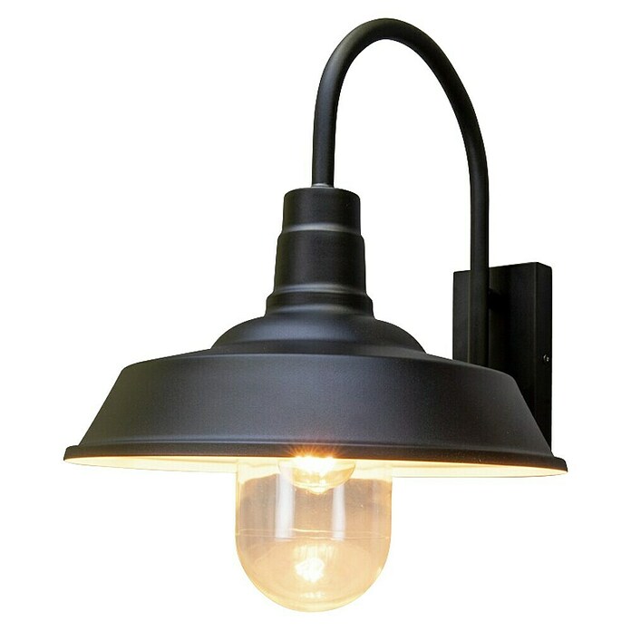 Konstsmide Außenwandleuchte Trapani (20 W, Schwarz, IP44) | BAUHAUS