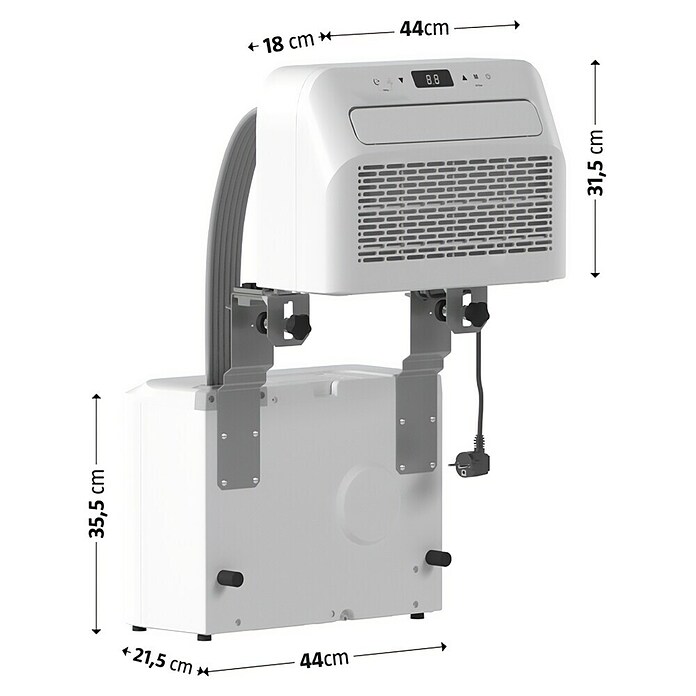 Voltomat Klimasplitgerät Camping (Max. Kühlleistung je Gerät in BTU/h: 5.000 BTU/h, Weiß) | BAUHAUS