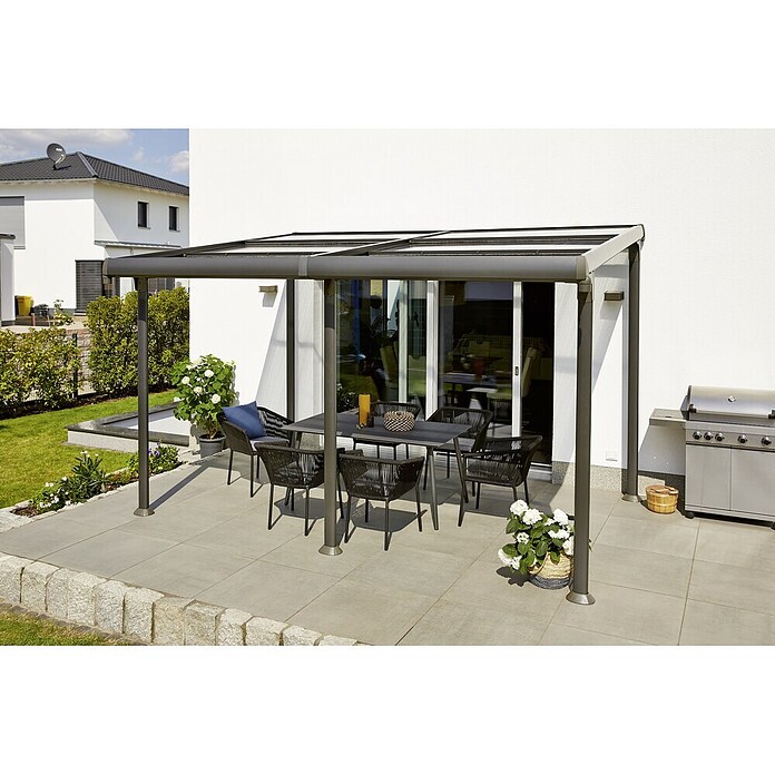 Sunfun Anstellpavillon Sera (400 x 300 cm, Lichtschutzfaktor: UV 50+)