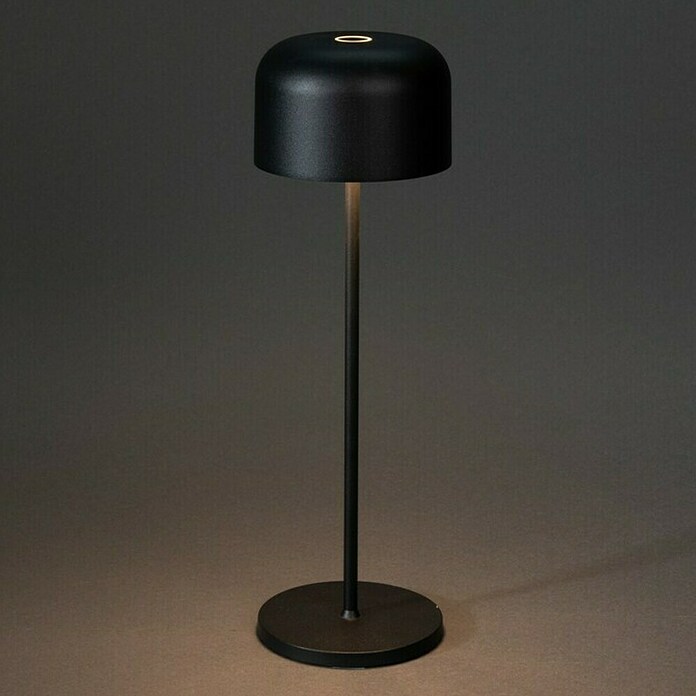 Konstsmide Akku-Tischleuchte Lille (3,5 W, L x B x H: 11 x 11 x 36 cm, Schwarz, Mehrfarbig) | BAUHAUS