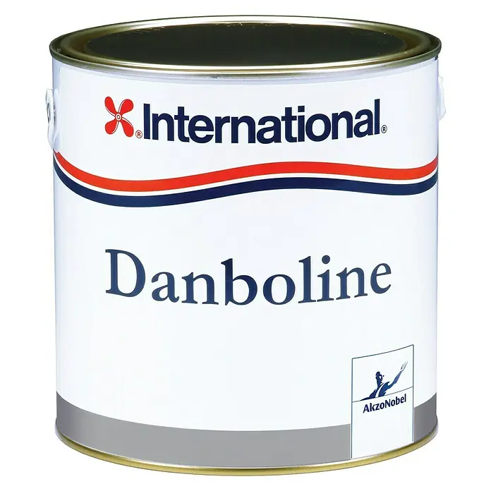 International Bilgenfarbe Danboline - Grau, 2,5 l, Glänzend - Dose Danboline Bootsfarbe von International. Das Antifouling-Mittel schützt Schiffe zuverlässig vor Bewuchs und sorgt für hohe Geschwindigkeiten auf dem Wasser.