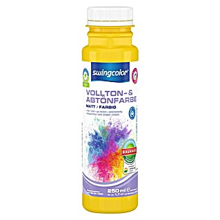 swingcolor Vollton- & Abtönfarbe (Rapsgelb, 250 ml, Matt, Konservierungsmittelfrei)