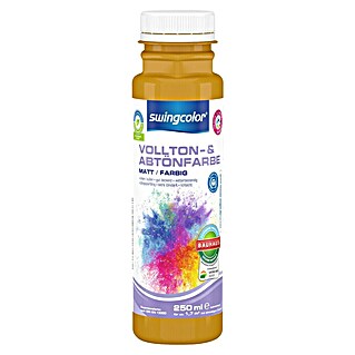 swingcolor Vollton- & Abtönfarbe (Ocker, 250 ml, Matt, Konservierungsmittelfrei)