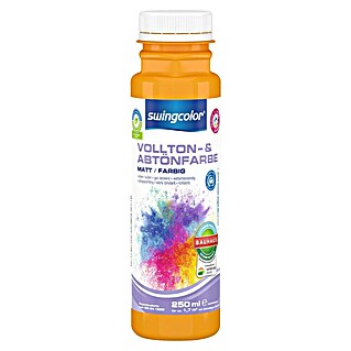 swingcolor Vollton- & Abtönfarbe (Signalgelb, 250 ml, Matt, Konservierungsmittelfrei)
