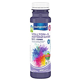 swingcolor Vollton- & Abtönfarbe (Violett, 250 ml, Matt, Konservierungsmittelfrei)