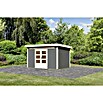 Karibu Gartenhaus Kandern 7 (364 x 244 cm, Wandstärke: 28 mm, Flachdach, Terragrau)