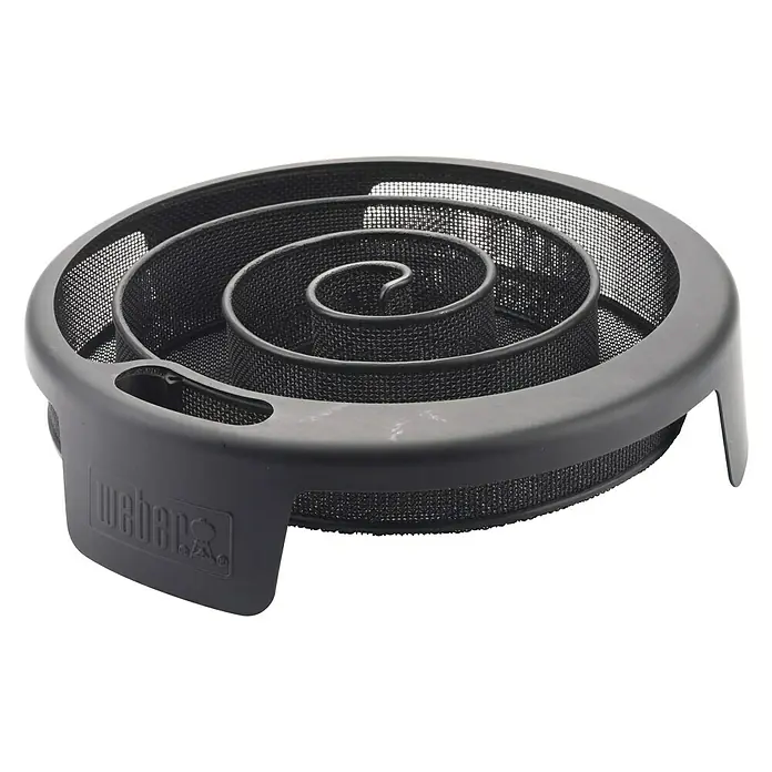 Weber Kalträuchereinheit - Passend für: Holzkohlegrills ab Ø 47 cm - Weber Smokey Mountain Cooker Räucherschnecke, ein spiralförmiger Räuchergenerator für langsames und gleichmäßiges Räuchern von Speisen.