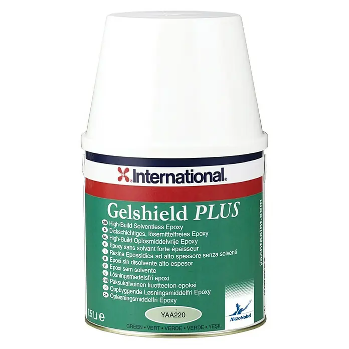 International Grundierung - Grün, 2,25 l - Dose Gelshield PLUS von International. Hochwertiges, lösemittelfreies Epoxid für den Schutz von Bootsrümpfen.