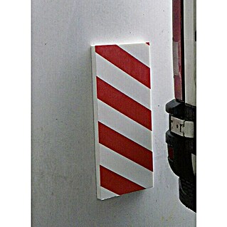 Banda de gomaespuma para esquinas 09-0907 (L x An: 40 x 7,5 cm, Rojo/Blanco)