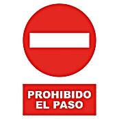 Cartel (Rojo/Blanco, Prohibido el paso)
