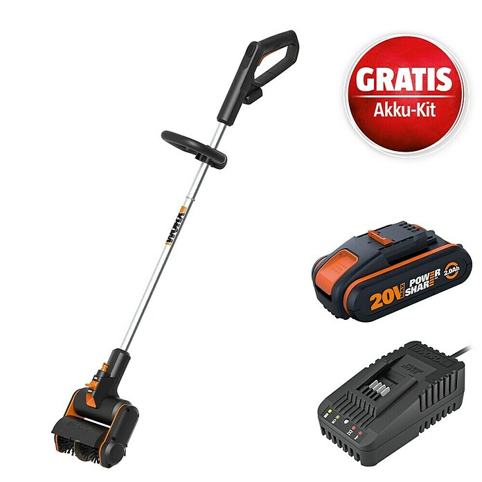 Worx PowerShare 20V Maschinenpaket (Fugenbürste WG441E.9, Akku & Schnellladegerät) | BAUHAUS