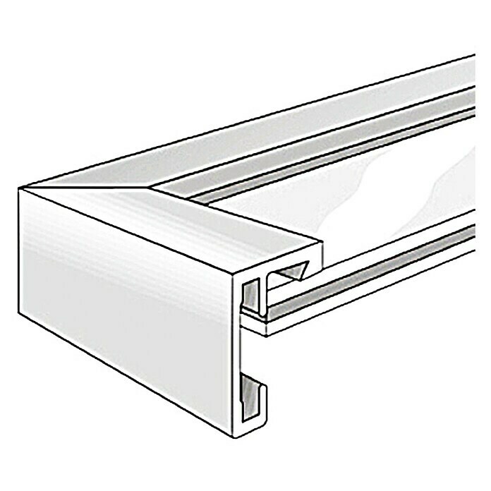 Nielsen Bilderrahmen C2Schwarz, 80 x 60 cm, Aluminium Unknown