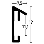 Nielsen Bilderrahmen Pixel (Gold, 21 x 29,7 cm, Aluminium)