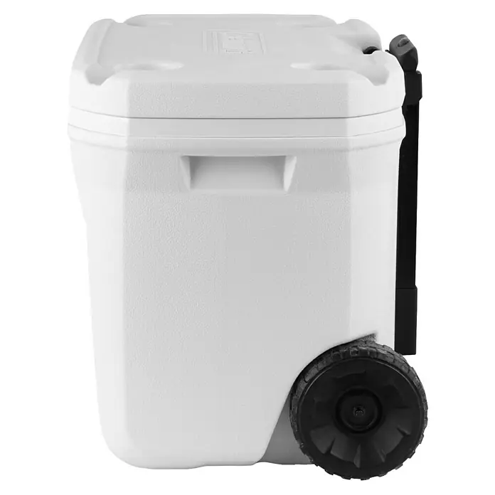 Coleman Nevera de camping Xtreme Marine - L x An x Al: 44 x 46 x 58 cm, Blanco, 47 l, Ruedas - Nevera blanca con ruedas y asa para facilitar el transporte. Ideal para picnics, camping y actividades al aire libre.