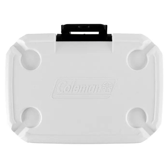 Coleman Nevera de camping Xtreme Marine - L x An x Al: 44 x 46 x 58 cm, Blanco, 47 l, Ruedas - Nevera portátil blanca Coleman con portavasos integrados y asa negra para un fácil almacenamiento de alimentos y bebidas.