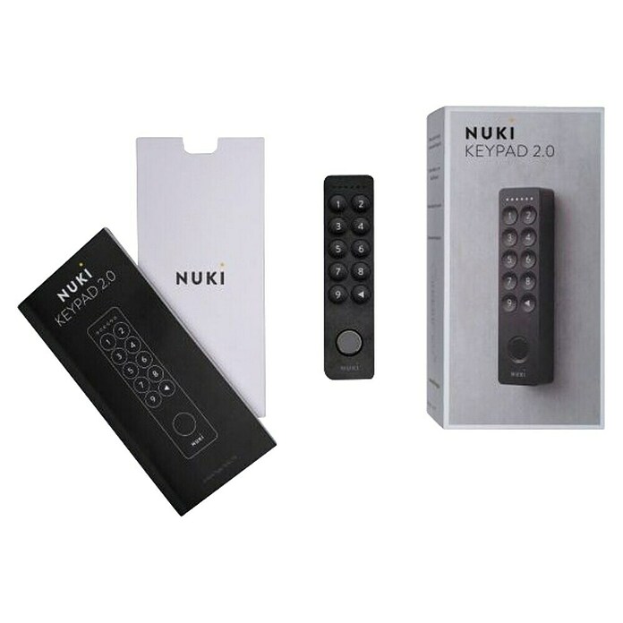 Nuki Teclado inalámbrico 2.0 (Específico para: Nuki Smart Lock 2.0, 3.0 y 3.0 Pro, Negro) | BAUHAUS