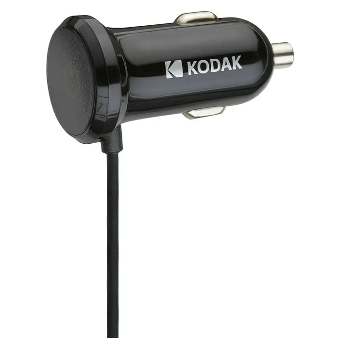 Kodak Cargador rápido KODUC104 - 1 x Micro USB - Cargador de coche Kodak para llevar: Diseño compacto, energía fiable para tus dispositivos mientras conduces.