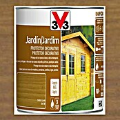 V33 Protección para madera decorativo Jardín (Roble oscuro, 750 ml, Mate)