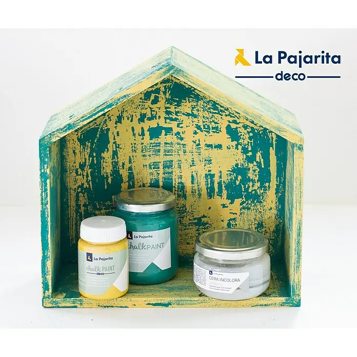 La Pajarita Pintura de tiza Chalk Paint - Vintage, 175 ml, Mate - Selección de pinturas a la tiza y cera incolora La Pajarita Deco, perfectas para proyectos de decoración DIY.